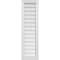 Ekena Millwork Vertical Surface Mount PVC Gable Vnt: Non-Functional, w/2"W x 1-1/2"H, Brickmould Frame, 12"W x 42"H GVPVE12X4202SN - alternate 1